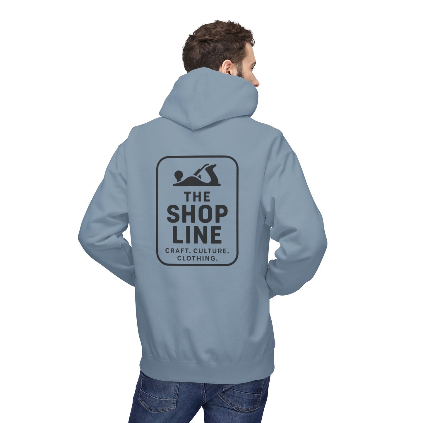 The Shop Line Logo Hoodie - Premium Pullover for Woodworkers and Makers