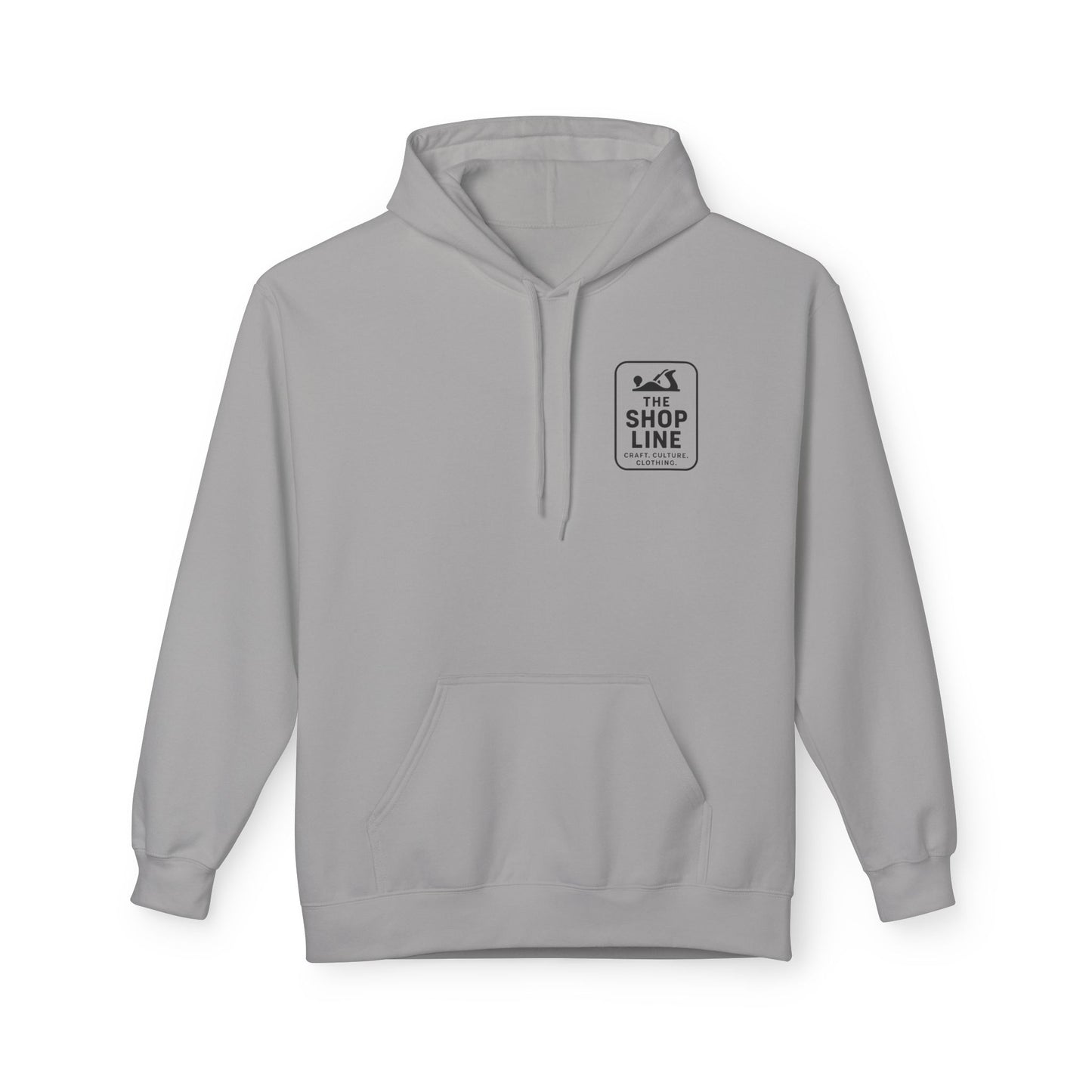 The Shop Line Logo Hoodie - Premium Pullover for Woodworkers and Makers
