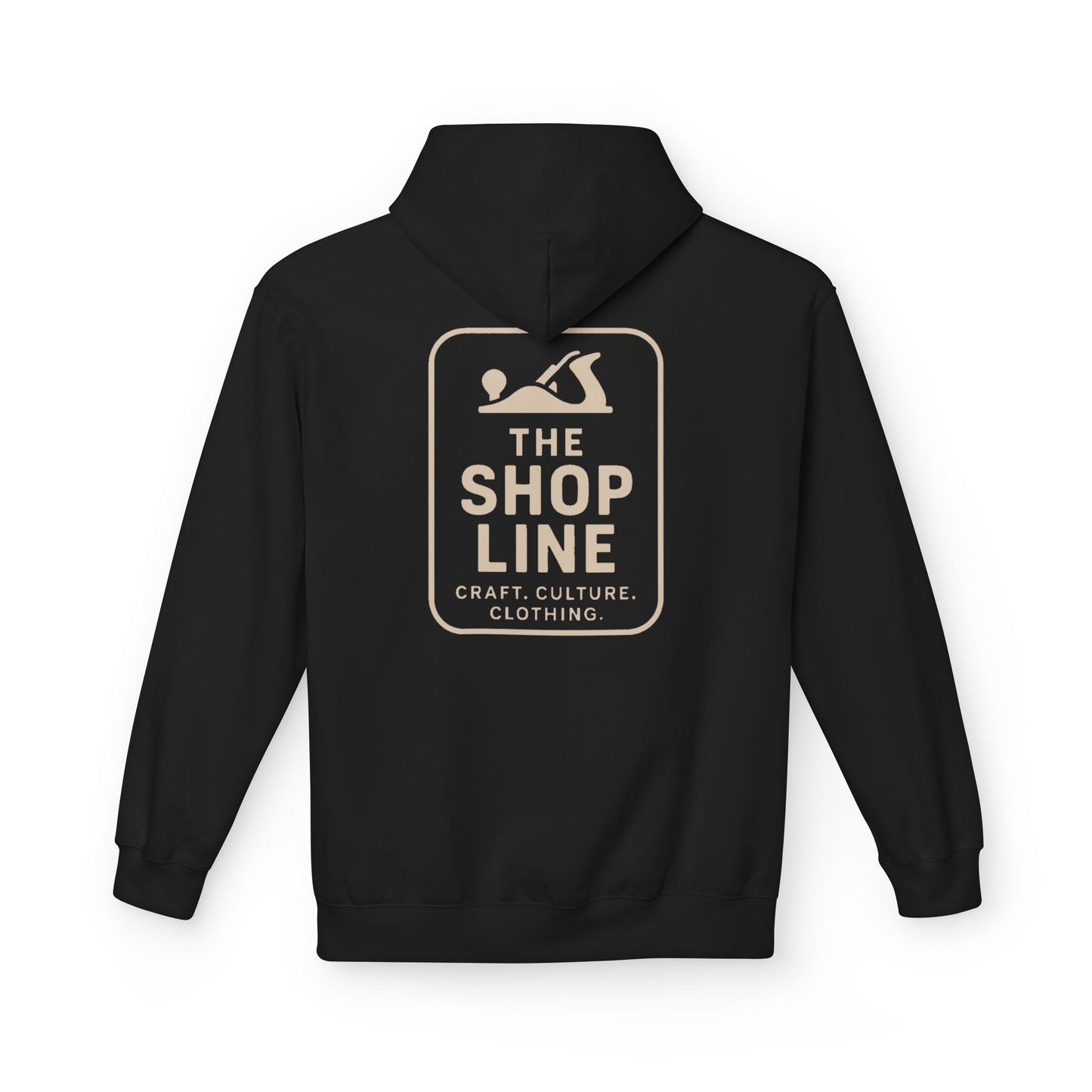 The Shop Line Logo Hoodie - Premium Pullover for Woodworkers and Makers