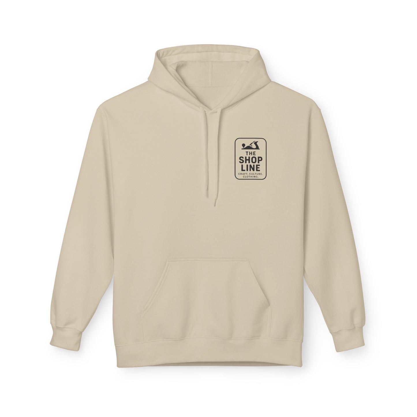 The Shop Line Logo Hoodie - Premium Pullover for Woodworkers and Makers
