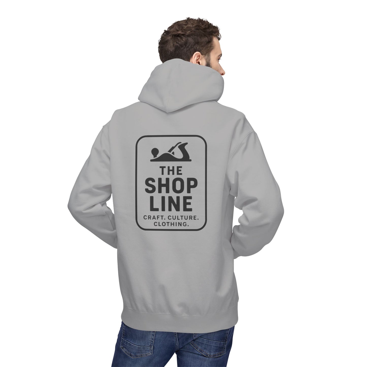 The Shop Line Logo Hoodie - Premium Pullover for Woodworkers and Makers