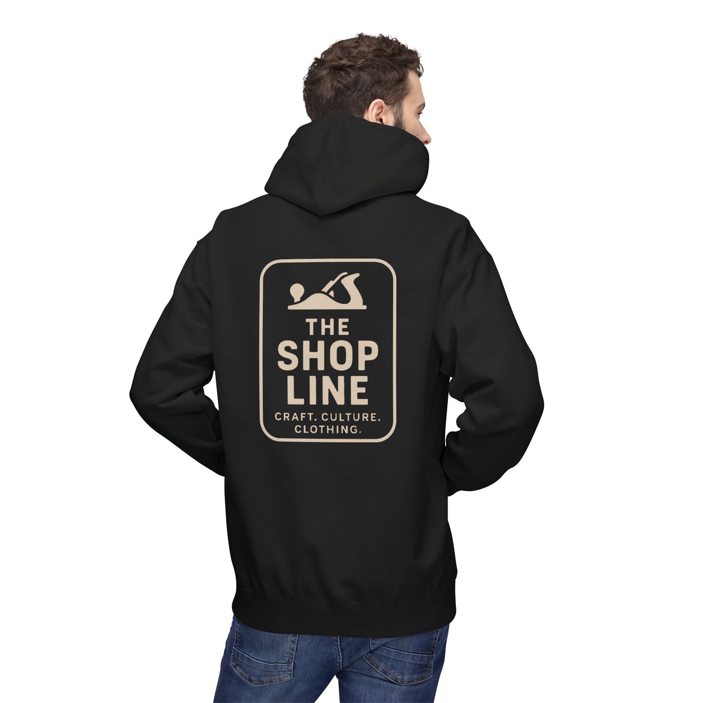 The Shop Line Logo Hoodie - Premium Pullover for Woodworkers and Makers