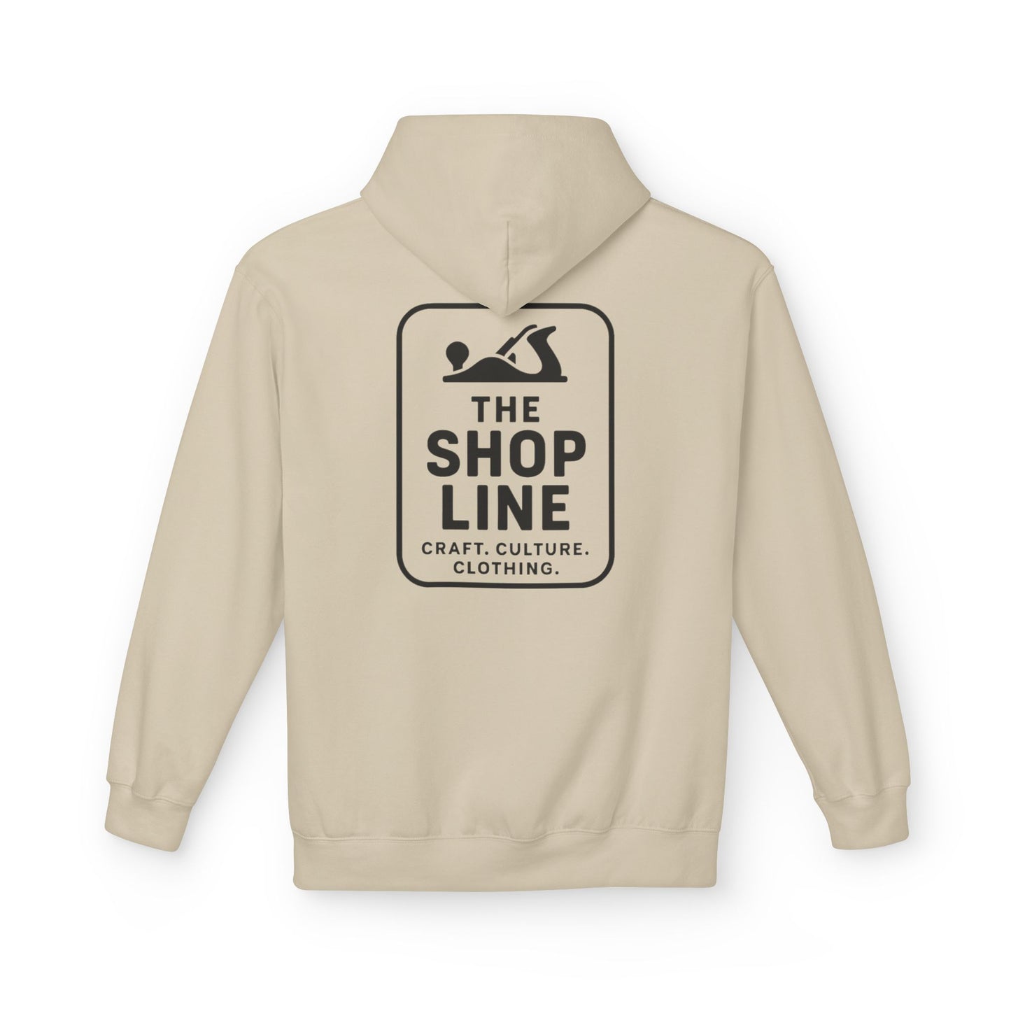 The Shop Line Logo Hoodie - Premium Pullover for Woodworkers and Makers