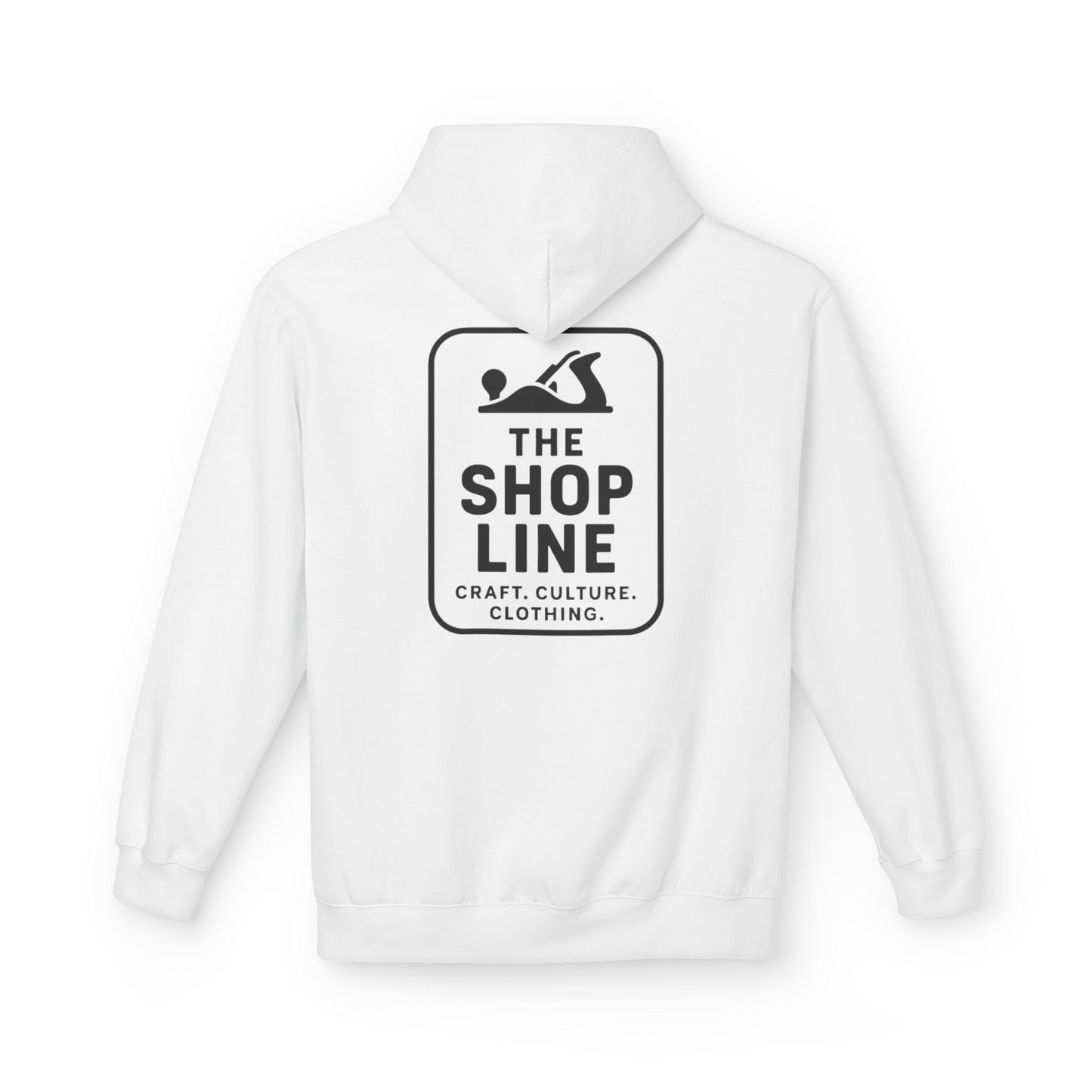 The Shop Line Logo Hoodie - Premium Pullover for Woodworkers and Makers