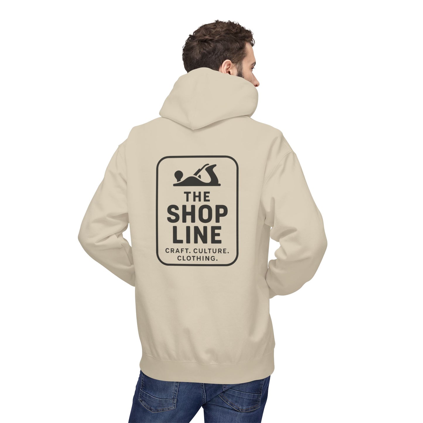 The Shop Line Logo Hoodie - Premium Pullover for Woodworkers and Makers