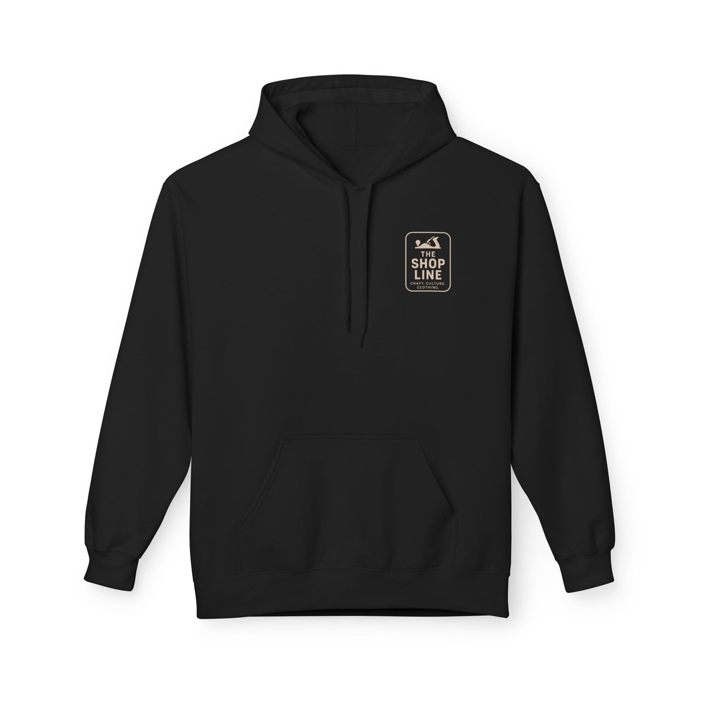 The Shop Line Logo Hoodie - Premium Pullover for Woodworkers and Makers
