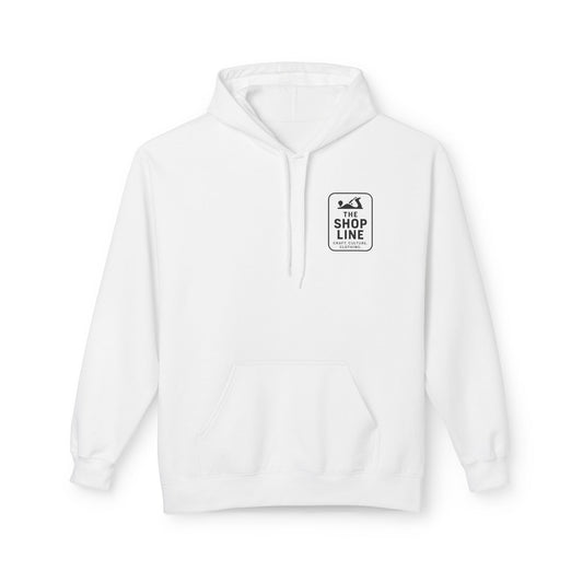 The Shop Line Logo Hoodie - Premium Pullover for Woodworkers and Makers